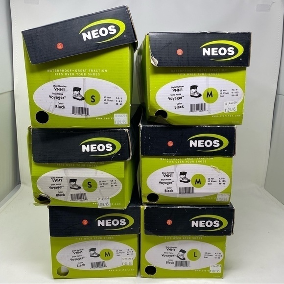 NEOS Voyager Waterproof Overshoes Black Size Small NWT Winter Boot Covers - Picture 8 of 9